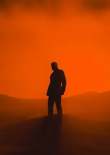 man on a mountain